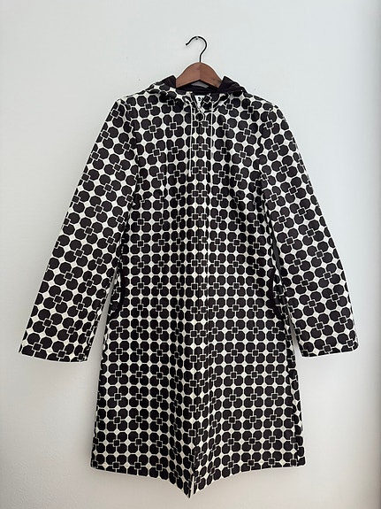 Vintage Nanso ruseka retro kukkakuosi sadetakki S