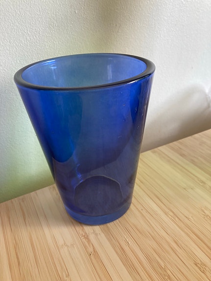 Iittala sininen lasimaljakko
