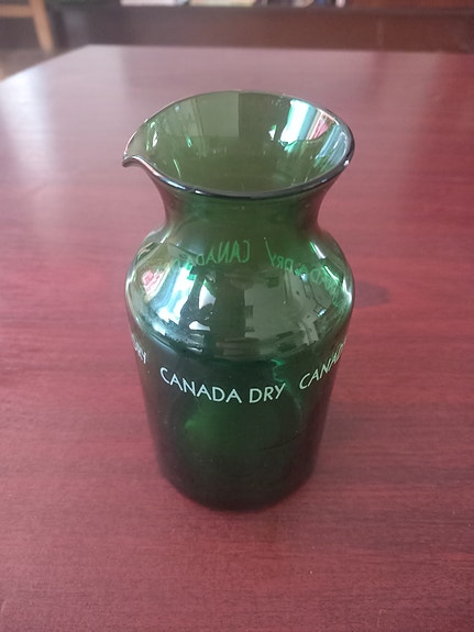 Canada Dry vihreä lasikannu