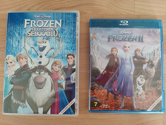 Frozen elokuvat dvd ja Bluray
