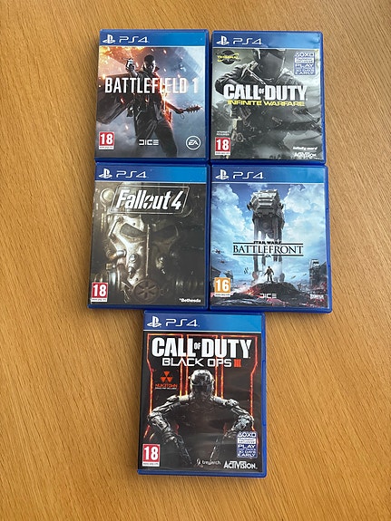 PlayStation 4 pelipaketti (Battlefield, Call of Duty, Fallout, Star Wars)