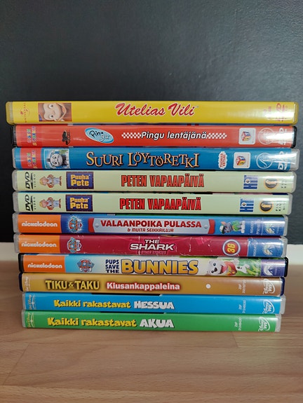 Lasten DVD elokuvia