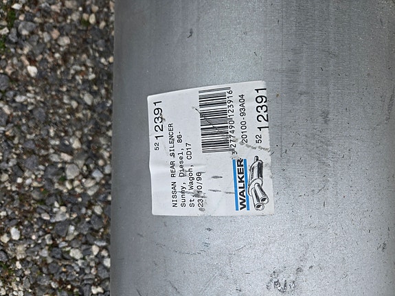 nissan sunnyn äänenvaimennin