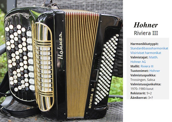 Hohner Riviera III Harmonikka