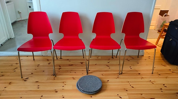 IKEA Vilmar Red chairs | Tori