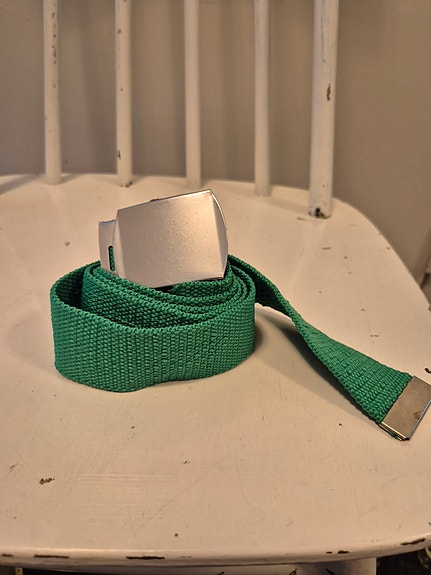 Vihreä kankainen vyö unisex