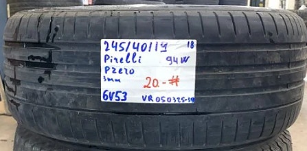 1kpl 245/40R19 Pirelli PZero 94W kesä 3mm