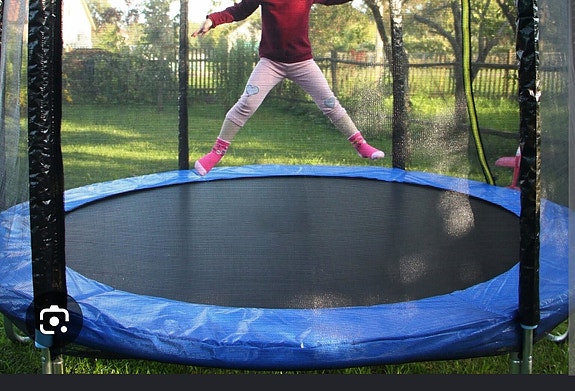 Trampoliin matto, suojaverkko + jouset