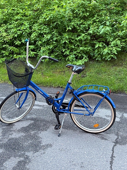 Helkama kaupunkipyörä 24" S unisex sininen