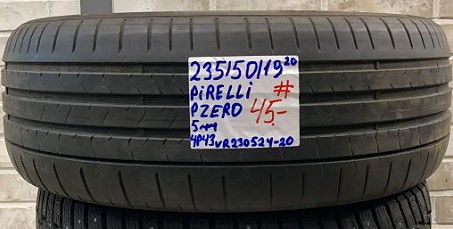 1kpl  235/50R19 Pirelli PZero kesä 5mm