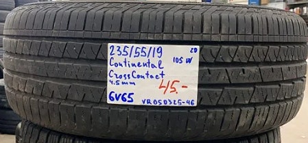 1kpl 235/55R19 Continental CrossContact 105W kesä 4,5mm