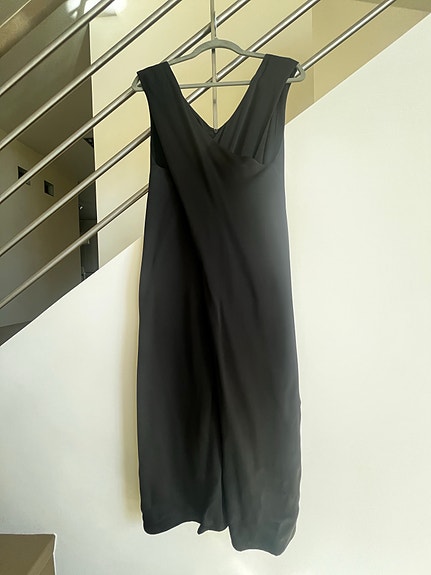 By Malene Birger Aluta Dress 38 musta satiini mekko, ovh 389€