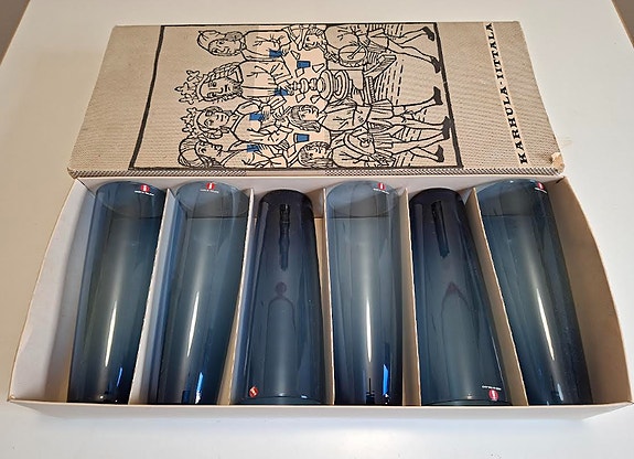 Iittala Mehulasi 2204 6 kpl:n laatikko Tapio Wirkkala