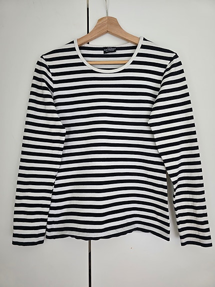 Marimekko raitapaita S mustavalkoinen