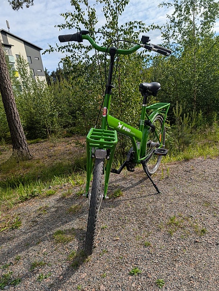 Tunturi Poni kaupunkipyörä 24" vihreä unisex