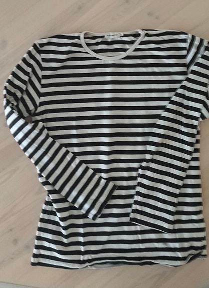 Marimekko raitapaita XS musta-valkoinen
