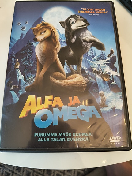 Alfa ja Omega DVD-elokuva suomi ruotsi