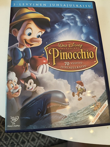 Walt Disney Pinocchio 70-vuotisjuhlapainos DVD