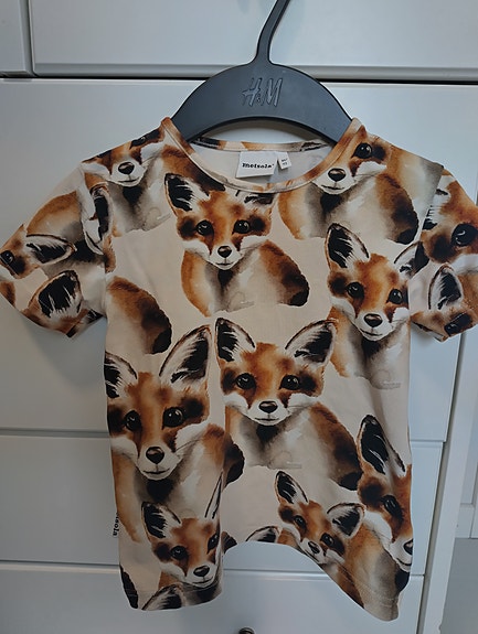 Metsola cream fox lasten t-paita koko 86/92