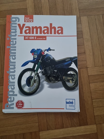 saksankielinen Yamaha XT 600 E korjausopas kirja XT600 XT600E
