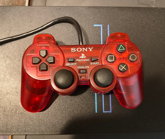 PS2 Clear Red ohjain