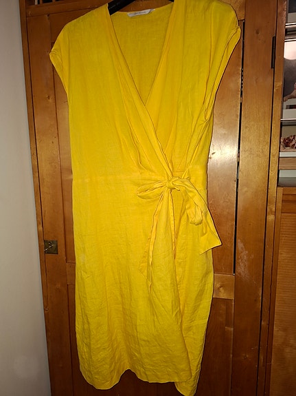 Pellavaa kietaisumekko, XL