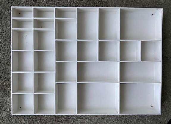 Palaset lokerikko valkoinen 53x38 cm