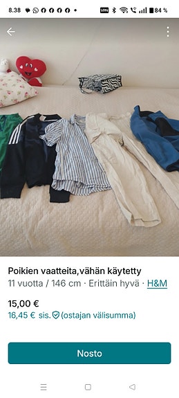poikien vaatteet