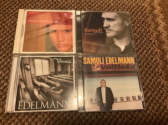 Samuli Edelmann CD-levyt 4 kpl