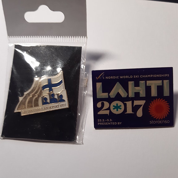 Lahti Salpausselän Kisat 1997 ja MM-Kisat Lahti 2017 pinssit