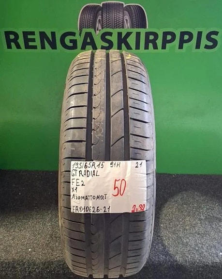 195/65R15 GT Radial FE2 91H kesä ajamattomat