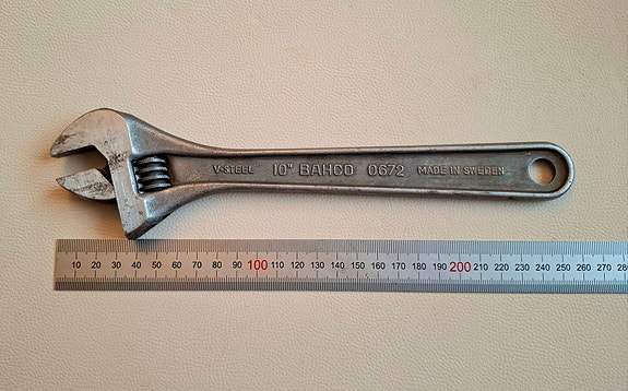 Bahco 10" jakoavain , Sweden , työkalu