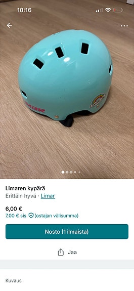 Limar lasten pyöräilykypärä turkoosi