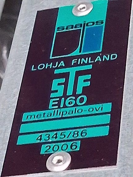 Metallinen palo-ovi turvaksesi!