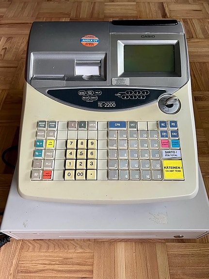 Casio TE-2200 kassakone