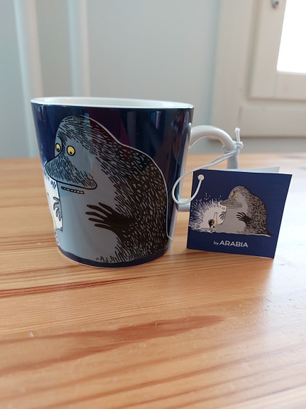 Arabia Muumi Mörkö muki sininen