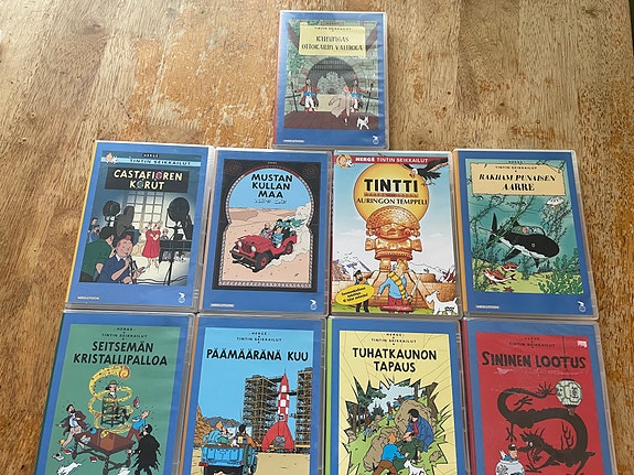Herge Tintin seikkailut dvd-elokuvat 9-kpl