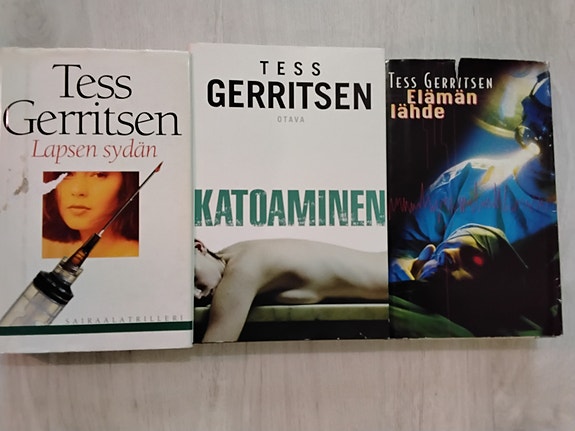 Tess Gerritsen -kirjat 3 kpl