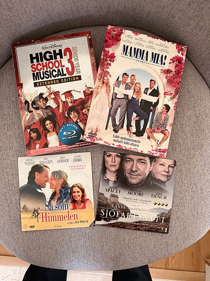 High School Musical 3, Mamma Mia ym. elokuvat DVD/Blu-ray