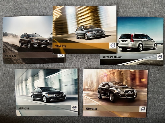 5 x Volvo 2012 esitteitä yhteishintaan