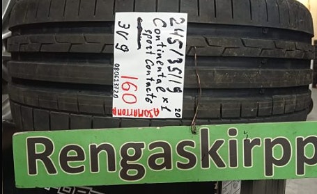 1kpl 245/35R19 Continental SportContact 6 kesä ajamaton