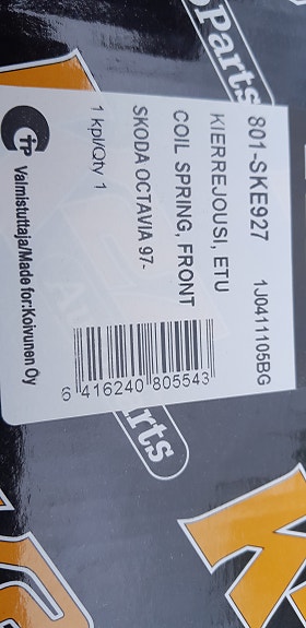 AUDI A3 , SEAT Toledo II , VW Polo III , Golf III , SKODA OCTAVIA I etu jousi