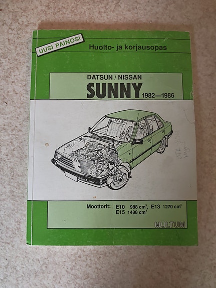 Nissan Sunny b11 korjausopas