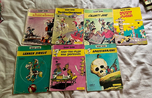 Lucky Luke sarjakuvat 70-luvulta