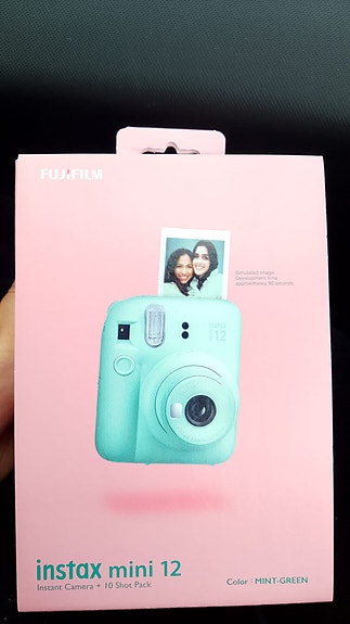 Fujifilm Instax Mini instant-kamera mintunvihreä