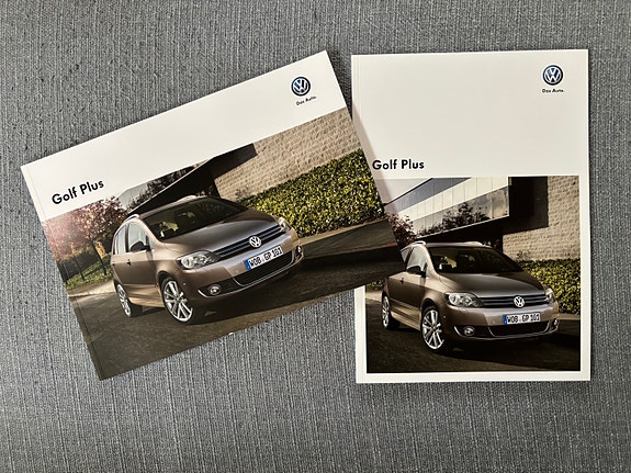 2011-2012 VW Golf Plus -esitteet yhteishintaan.