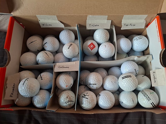 Käytetyt golfpallot