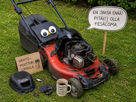 Otetaan vastaan ruohonleikkureita