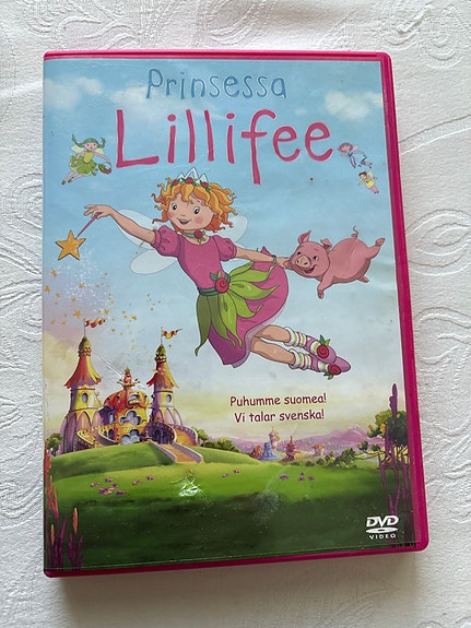 Prinsessa Lillifee DVD lasten elokuva suomeksi ja ruotsiksi