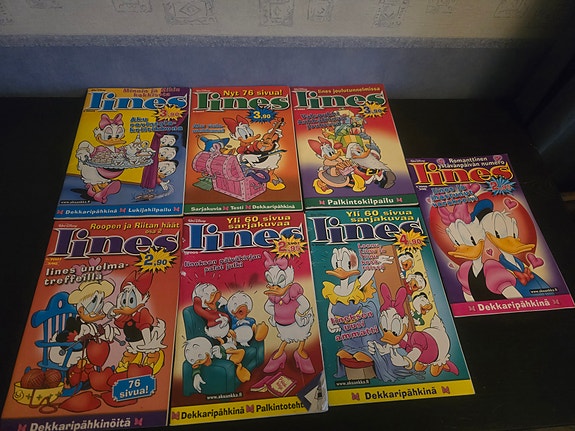 Iines -sarjakuvalehdet 7 kpl